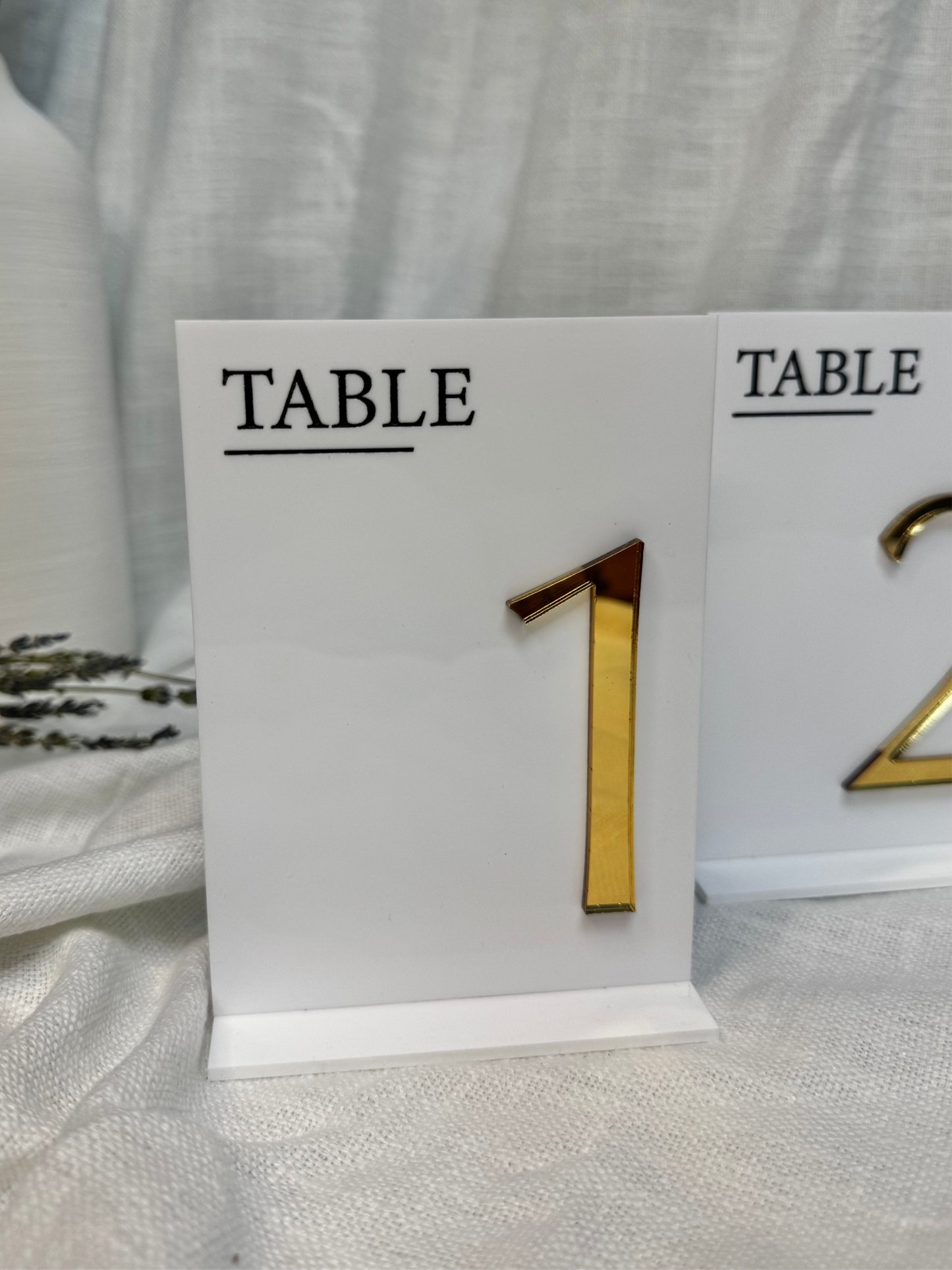 Table Numbers