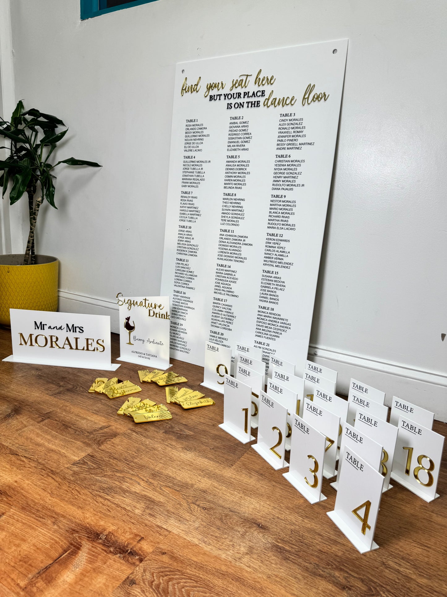 Acrylic Seating Chart