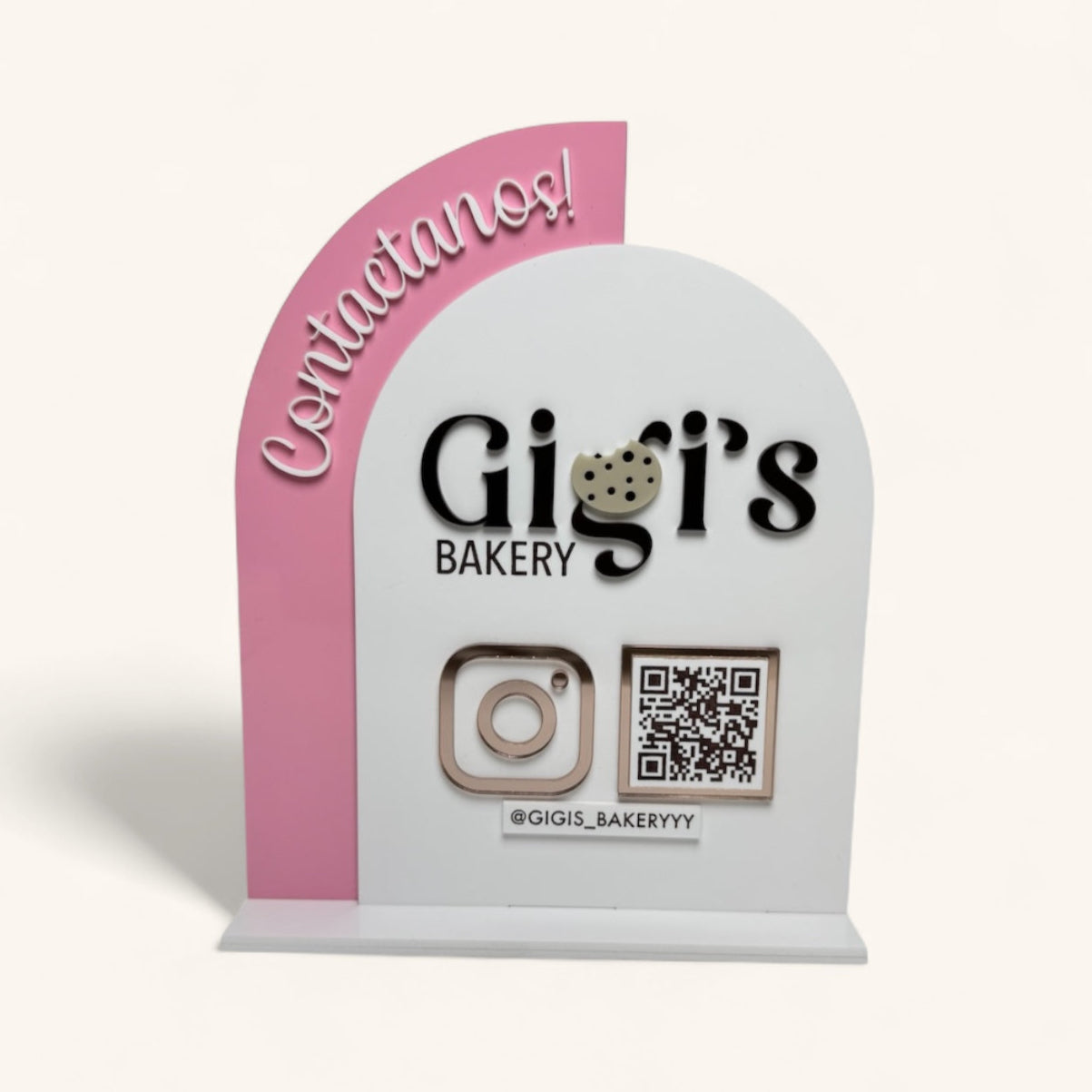 QR code Desk Sign