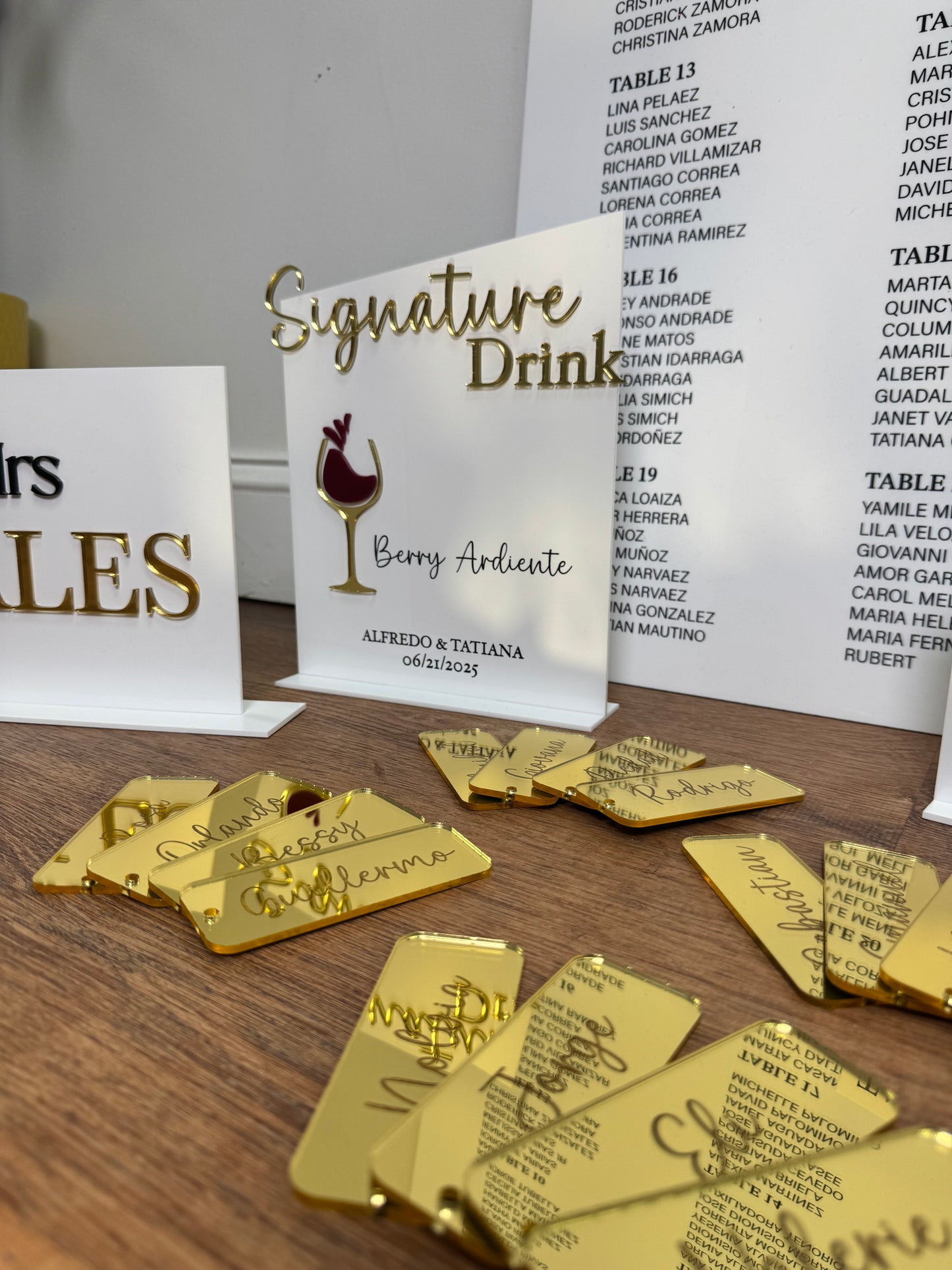 Signature Drink Sign (Single)