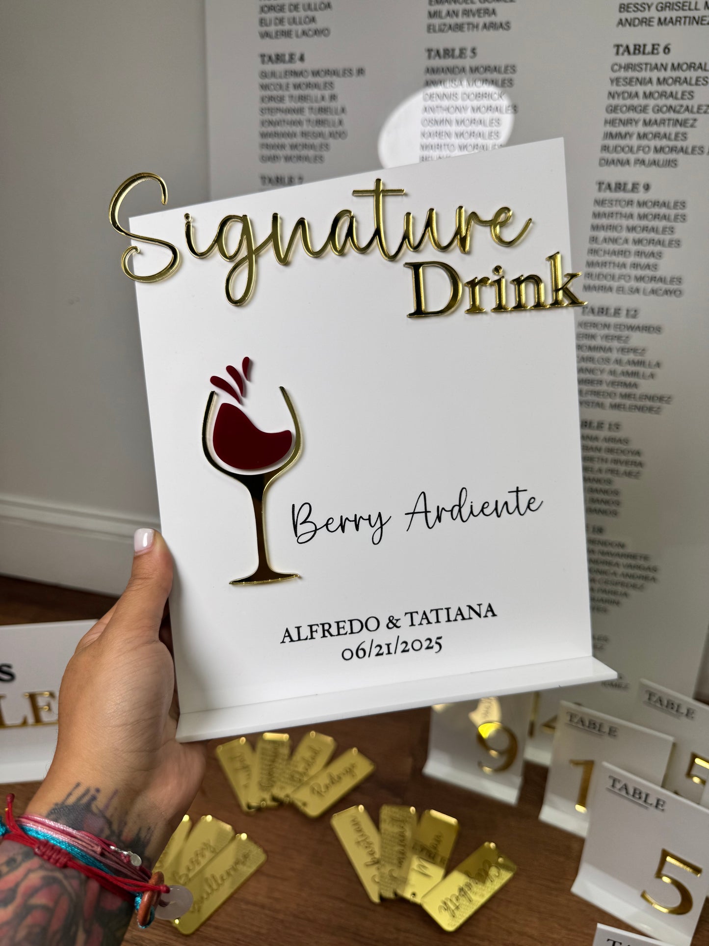 Signature Drink Sign (Single)