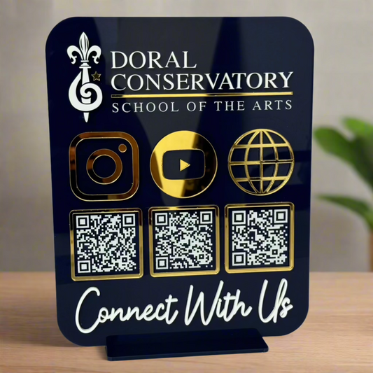 QR code Desk Sign