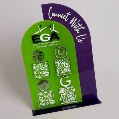 QR code Desk Sign