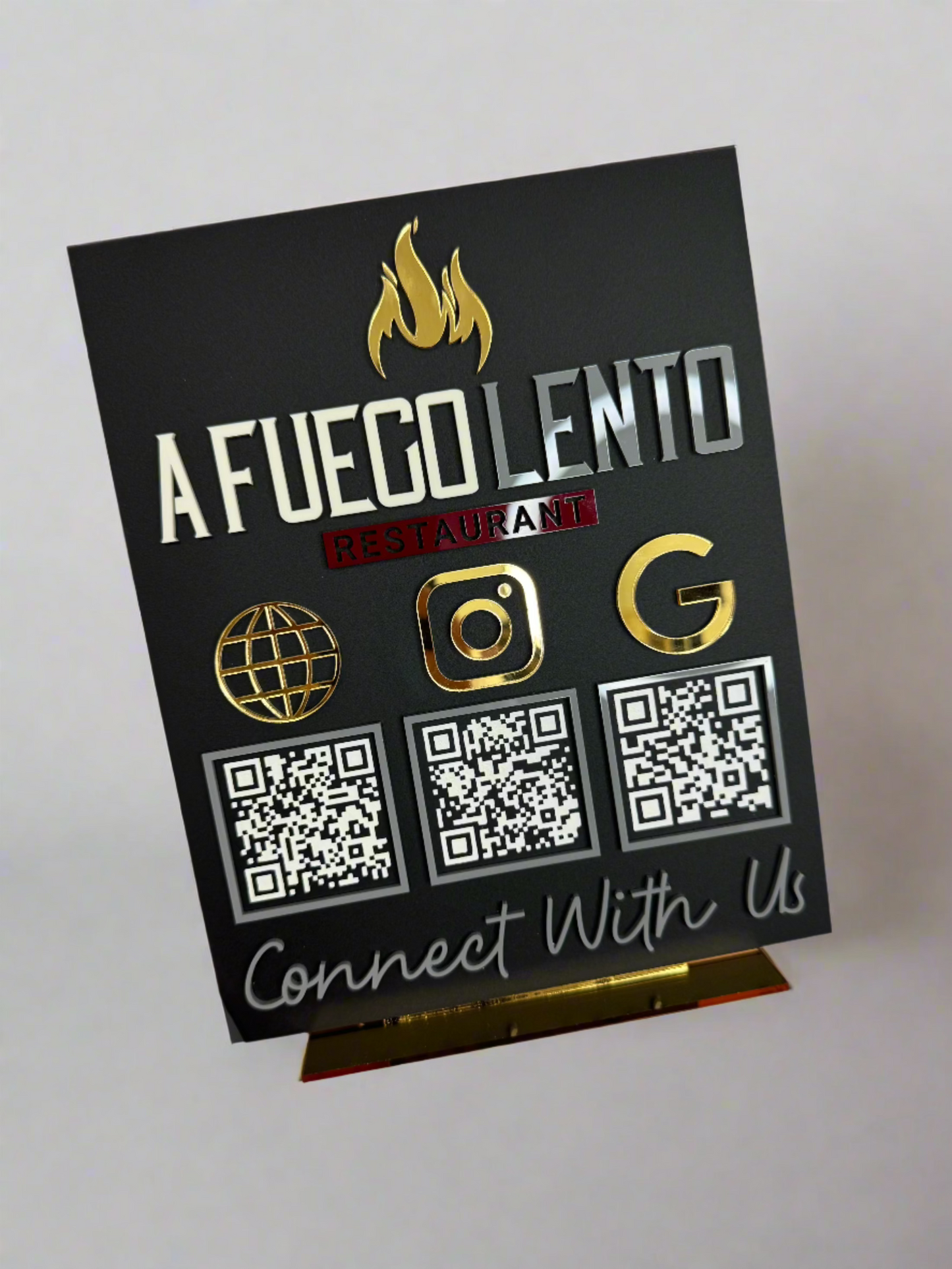 QR code Desk Sign