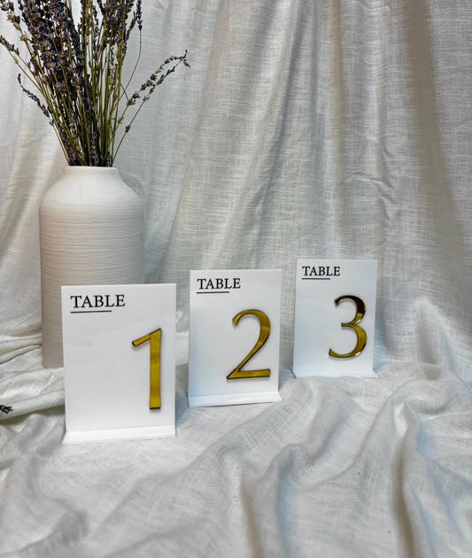 Table Numbers