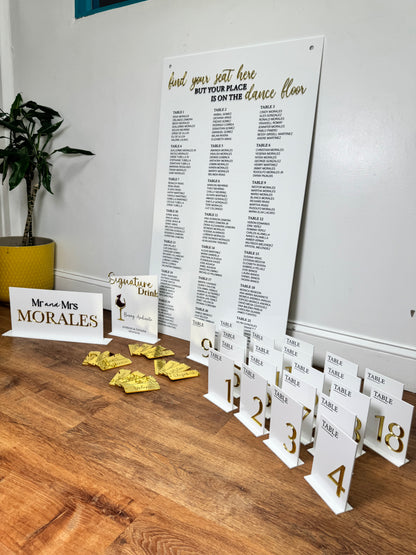 Acrylic Seating Chart