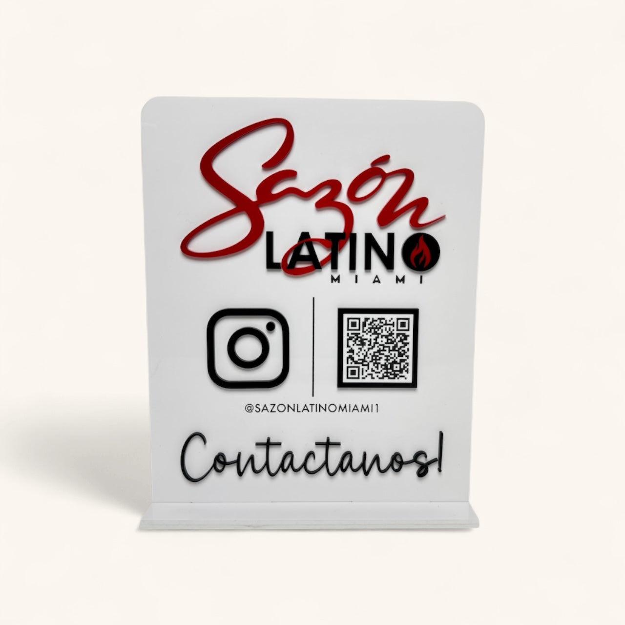 QR code Desk Sign