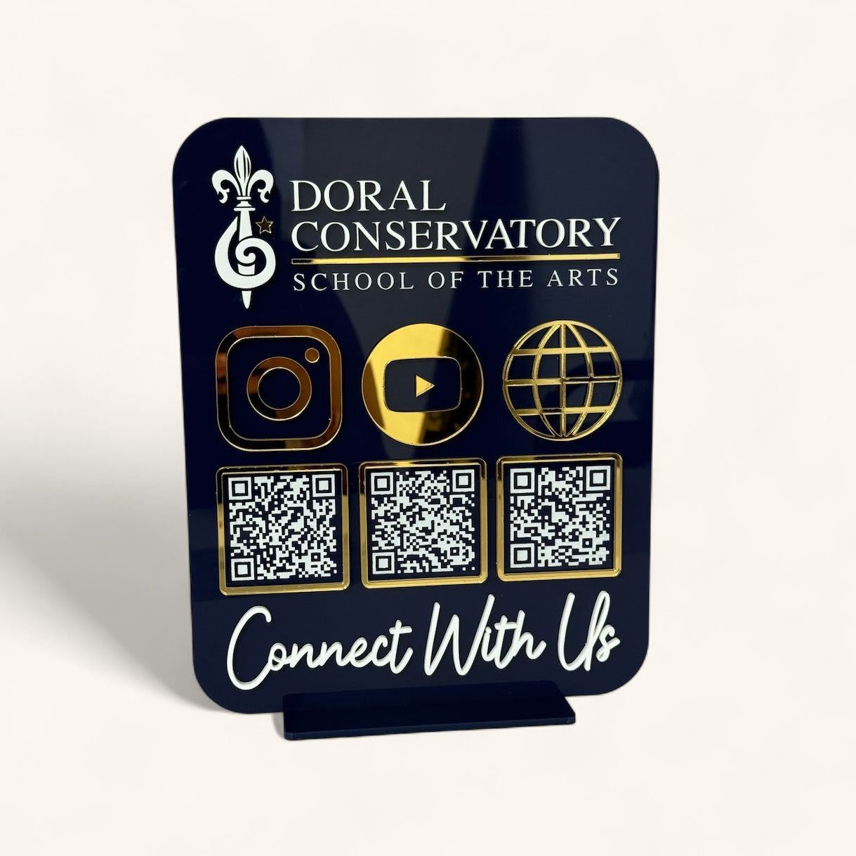 QR code Desk Sign