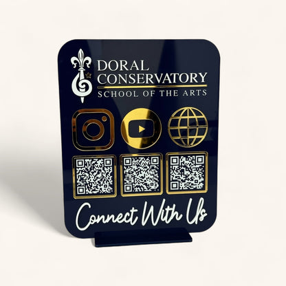 QR code Desk Sign