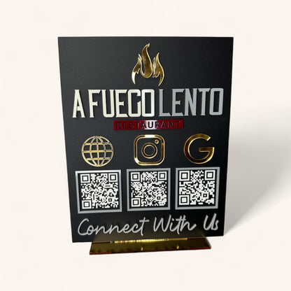 QR code Desk Sign
