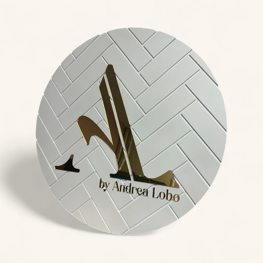 Acrylic Sign with Wood Backer