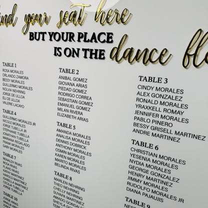 Acrylic Seating Chart