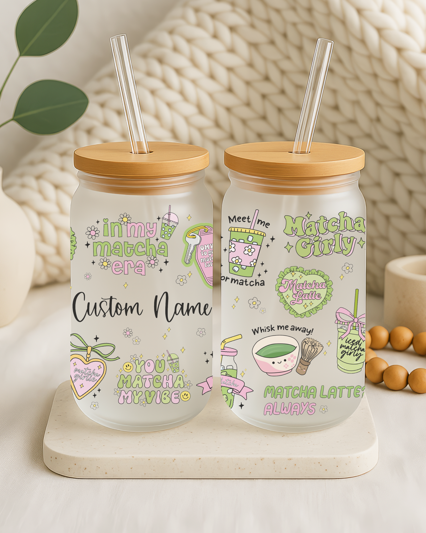 CUSTOM NAME Glass 16Oz - Sublimate
